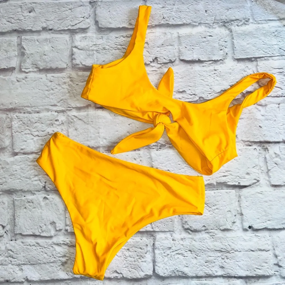 YELLOW Bikini Set NWOT - Picture 2 of 7